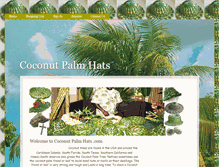 Tablet Screenshot of coconutpalmhats.com